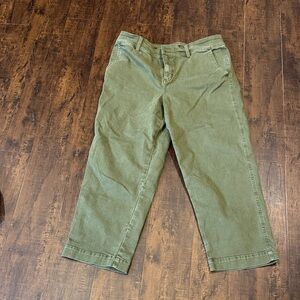 Talbots Olive Green Ankle & Cropped Jeans